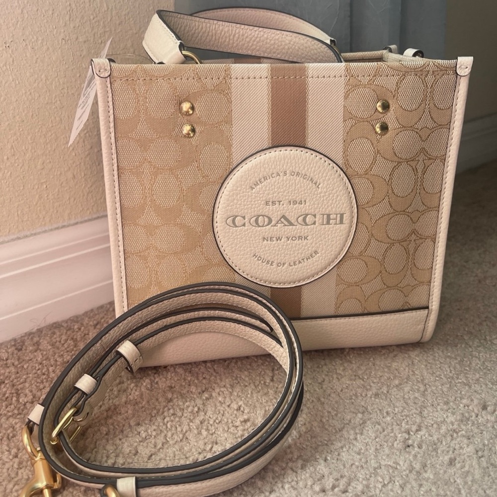 Coach Beige and Cream Crossbody Bag